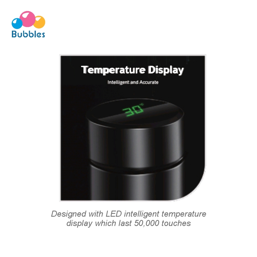 Bubbles Togo Temperature Sensor Executive Flask (Black) 450ml