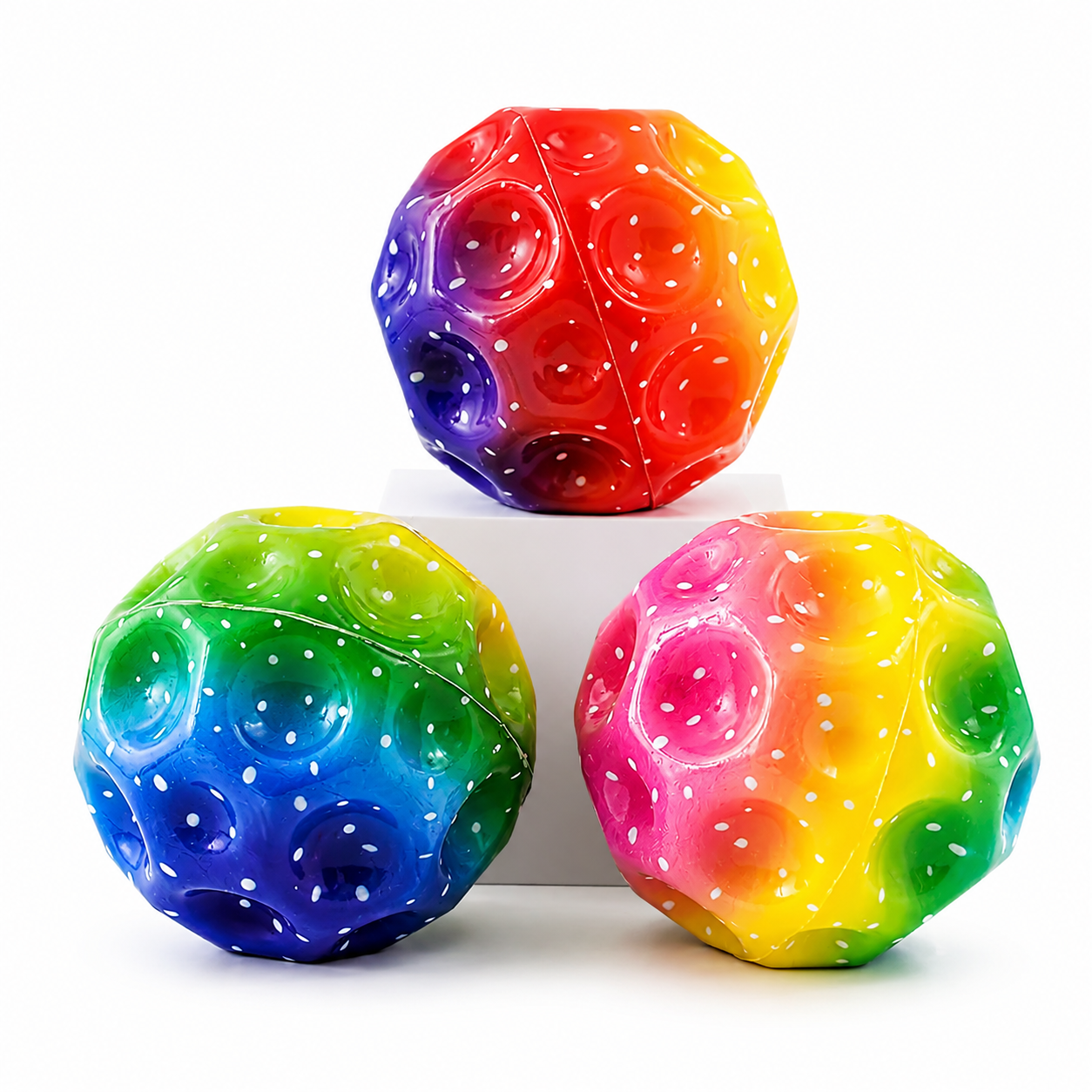 Elastic Moon Ball Bouncy Ball 7CM