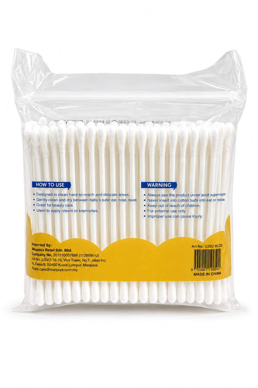 MOMMYMORA BABY COTTON BUDS 200 PIEACES PER BAGS