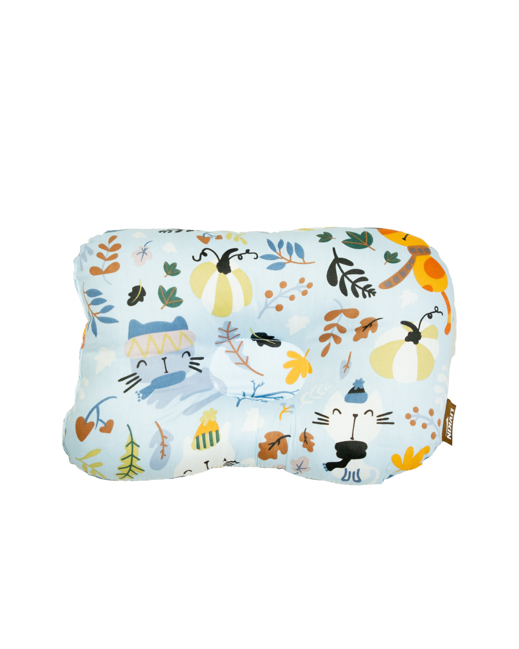 LIVKIN NEW BORN DIMPLE PILLOW BLUE/GREY - FB