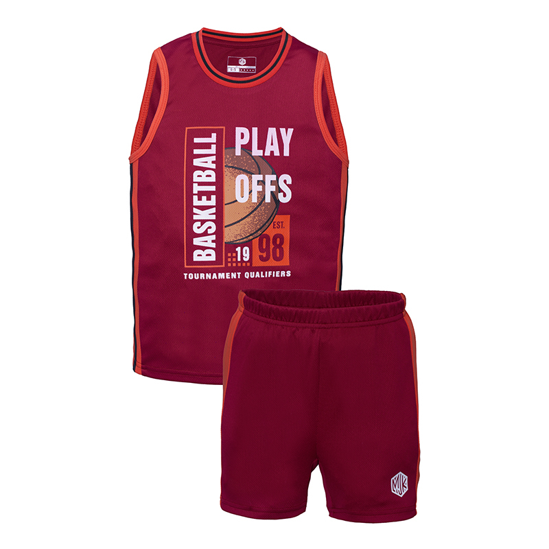 MJK KIDS B SUIT (MKS0525-40020) - Maroon