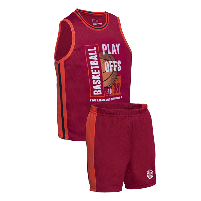 MJK KIDS B SUIT (MKS0525-40020) - Maroon