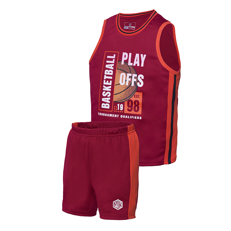 MJK KIDS B SUIT (MKS0525-40020) - Maroon