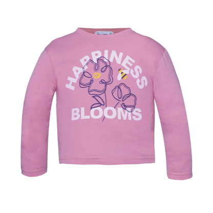 B.HIPPO L/S TOP (HTT0525-10053-3-4Y)_Girl Tops-Pink