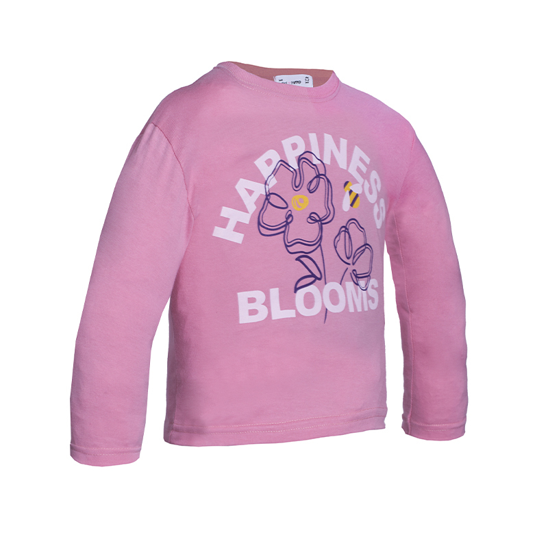 B.HIPPO L/S TOP (HTT0525-10053-3-4Y)_Girl Tops-Pink