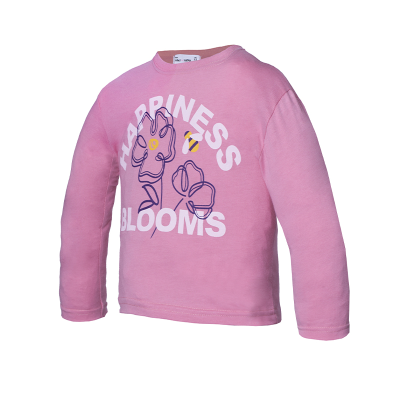 B.HIPPO L/S TOP (HTT0525-10053-3-4Y)_Girl Tops-Pink