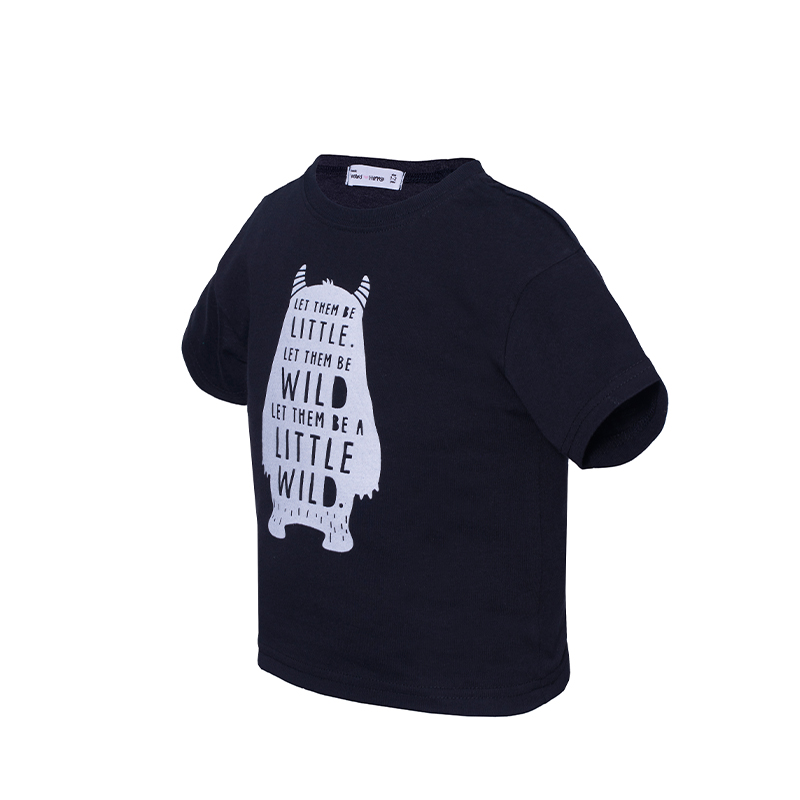 B.HIPPO S/S TOP (HTT0525-10047-2-3Y)_Boy Tops-Black
