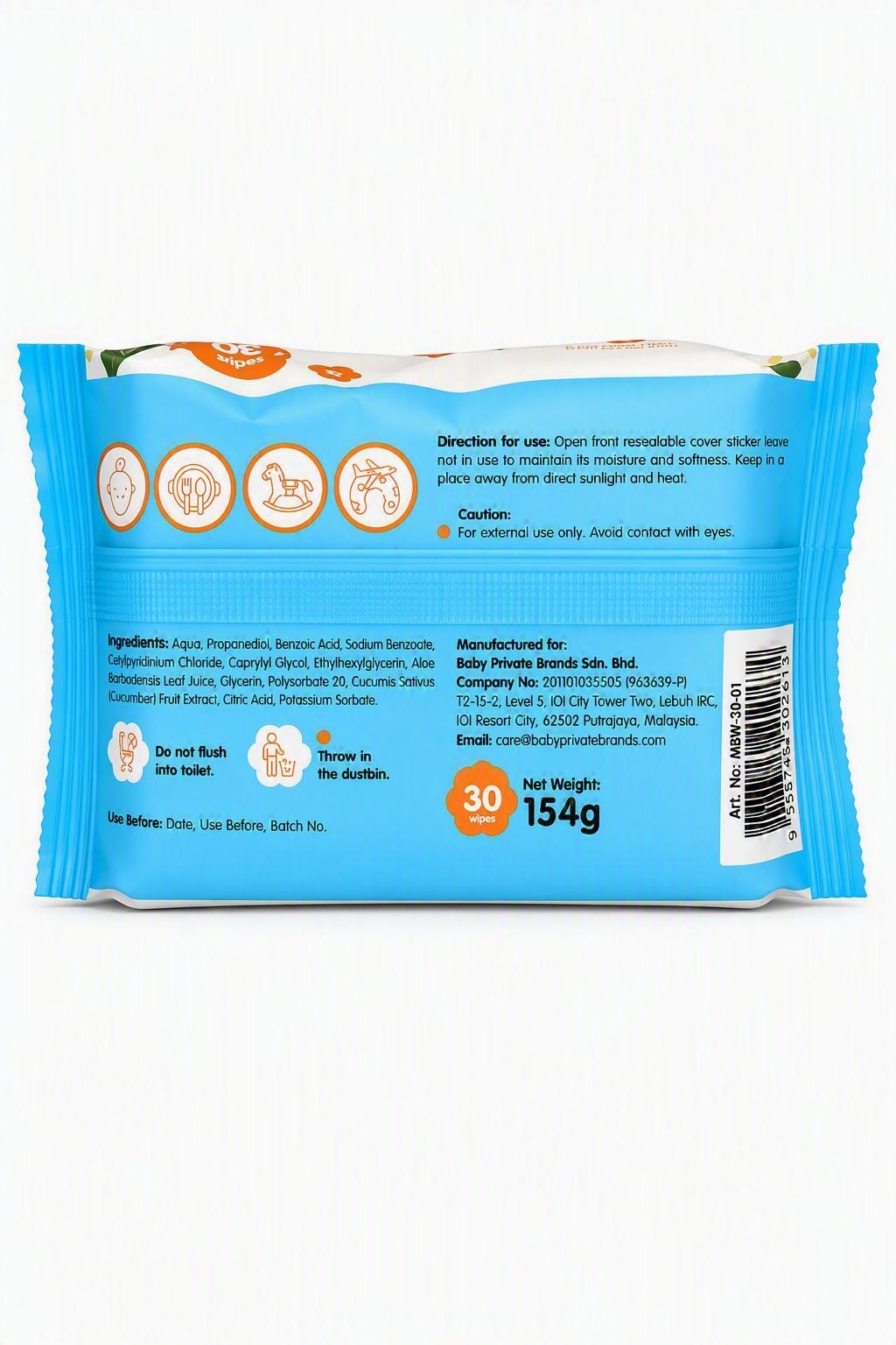 SOFYROO B.WIPES 30S EXTRA MOIST