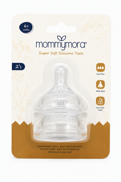 MOMMYMORA SILICONE WIDE NECK SOFT TEAT 2PCS