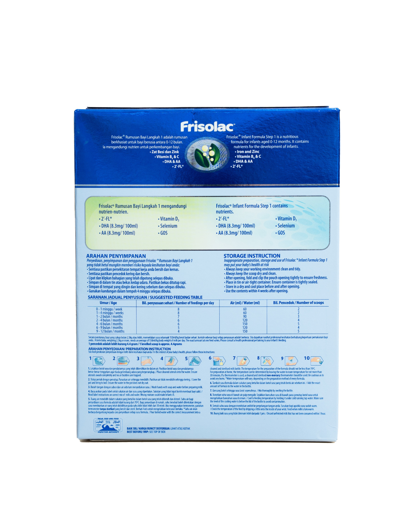 FRISOLAC 1 (600G) POW IF BIB IMP1.