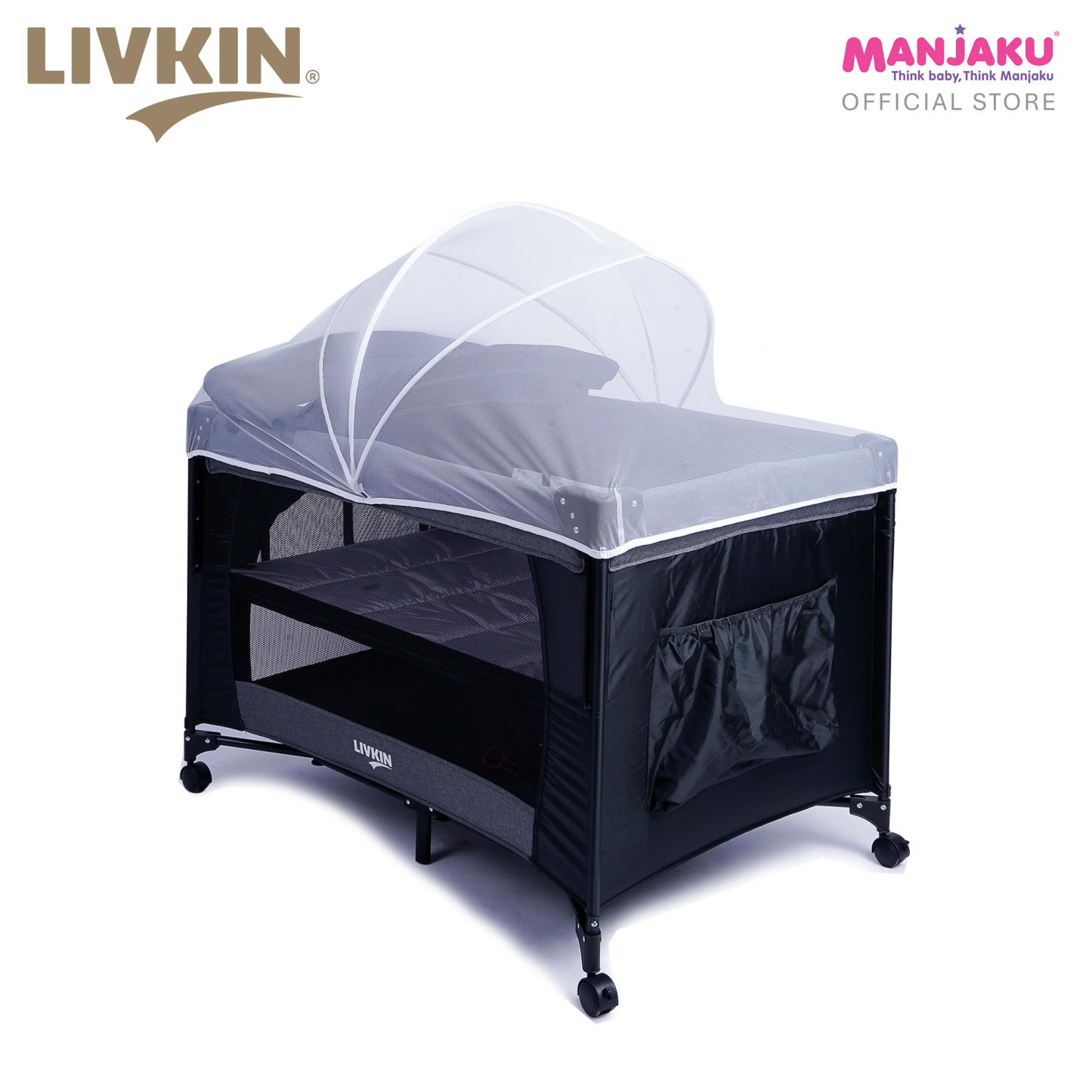 LIVKIN FB-7828 PLAYPEN BLACK / GREY