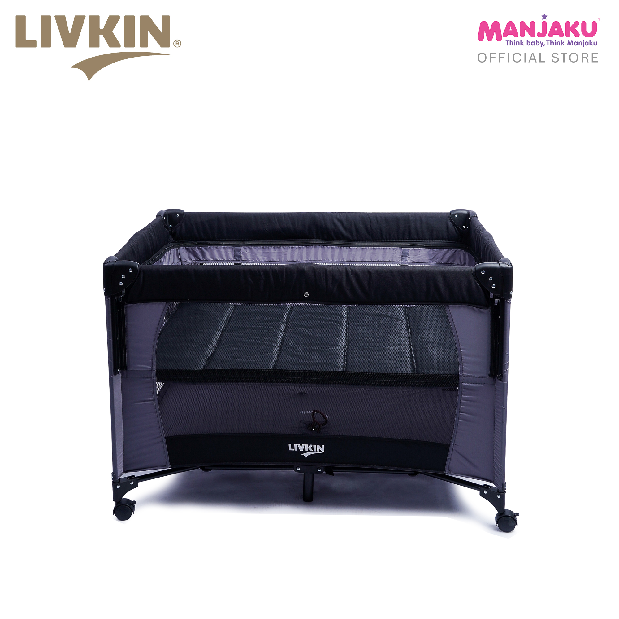 LIVKIN FB-7828 PLAYPEN BLACK / GREY