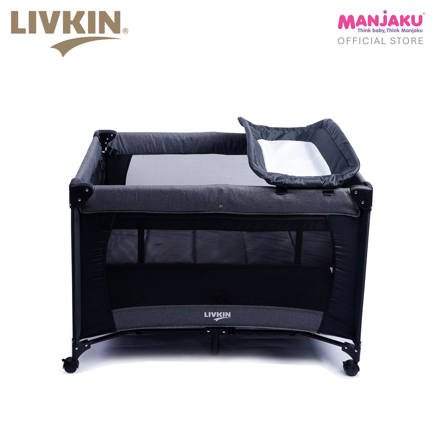 LIVKIN FB-7828 PLAYPEN BLACK / GREY