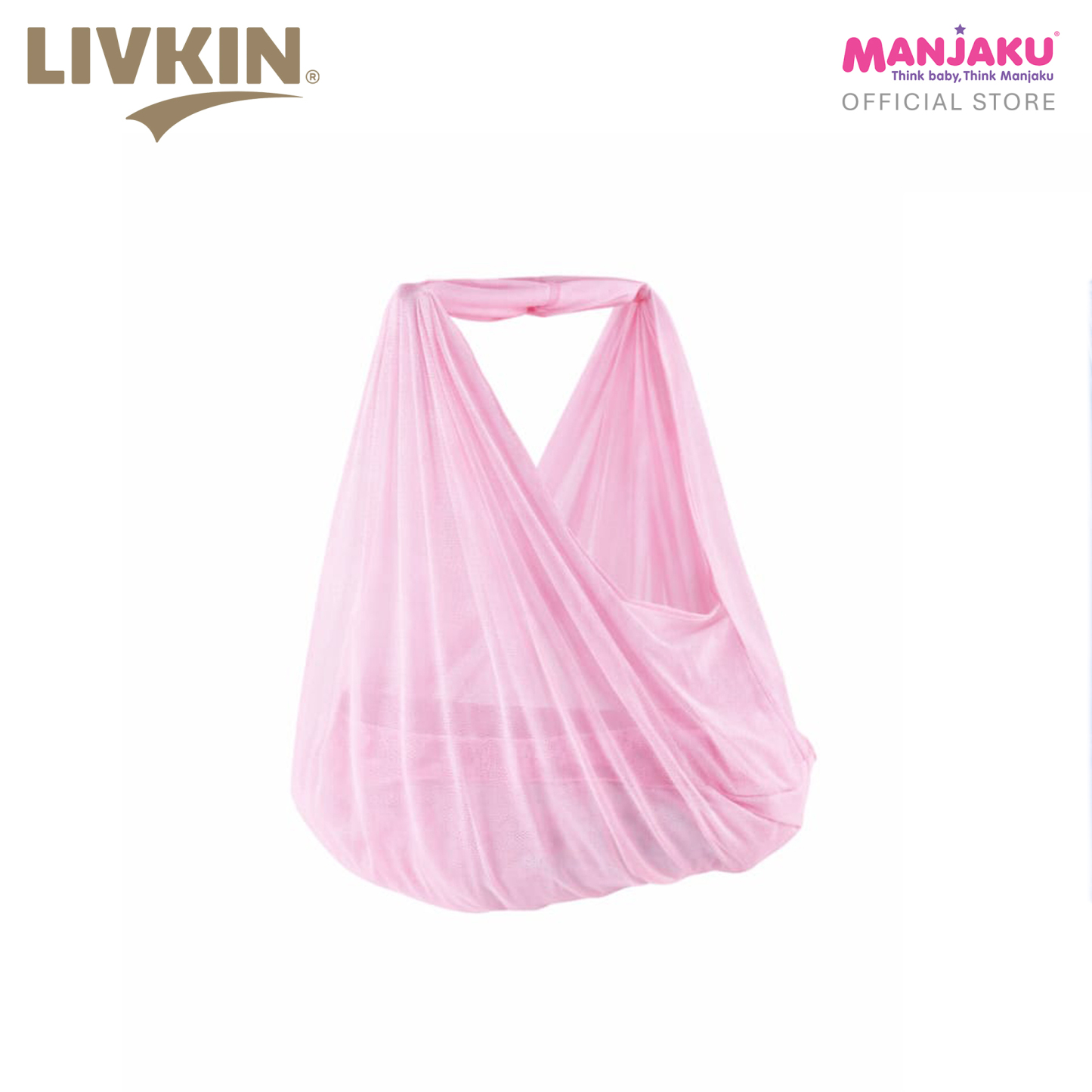 LIVKIN BABY CRADLE NET WITH HEAD & ZIPPER BLUE / PINK