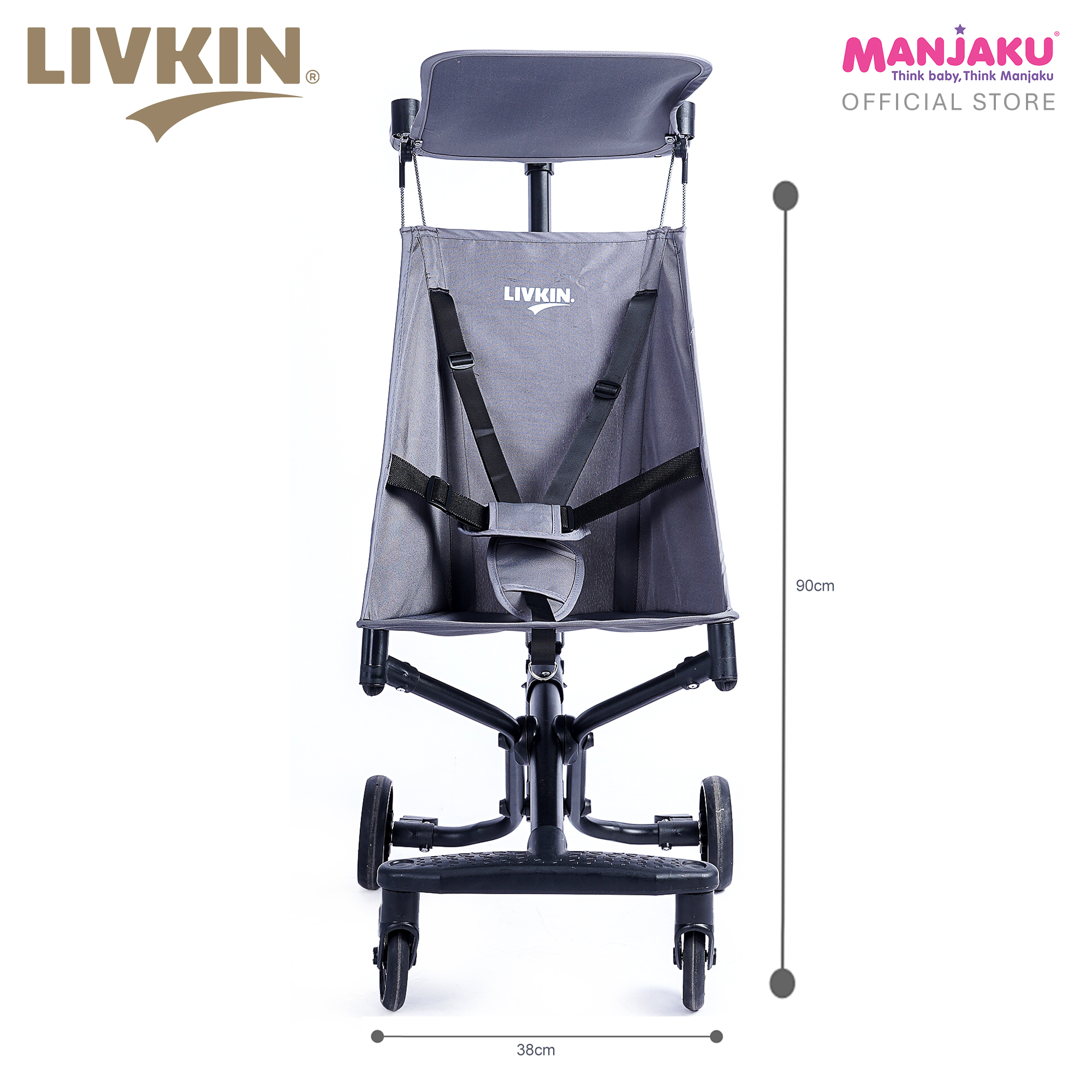 LIVKIN 6688 MAGIC STROLLER BLACK / GREY
