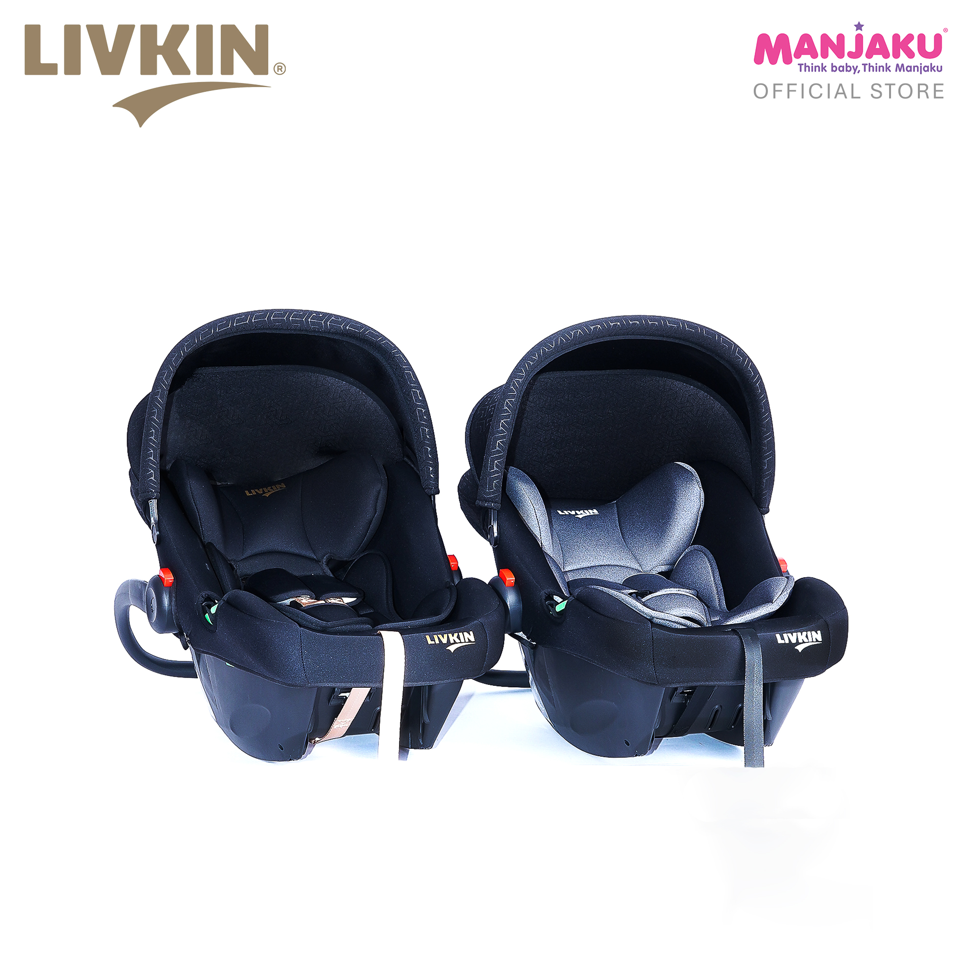 LIVKIN BS08B I-SIZE INFANT CARRIER BLACK GOLD / GREY