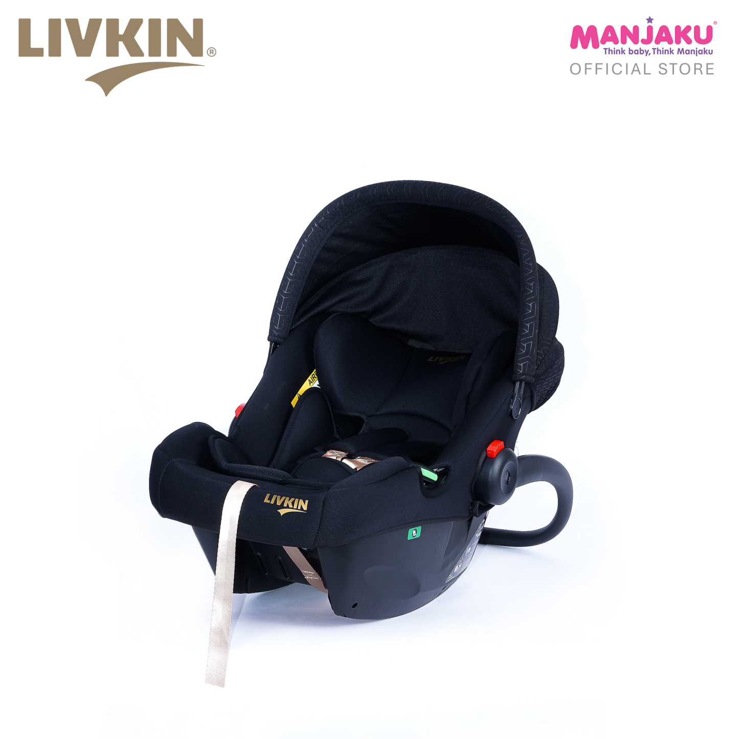LIVKIN BS08B I-SIZE INFANT CARRIER BLACK GOLD / GREY