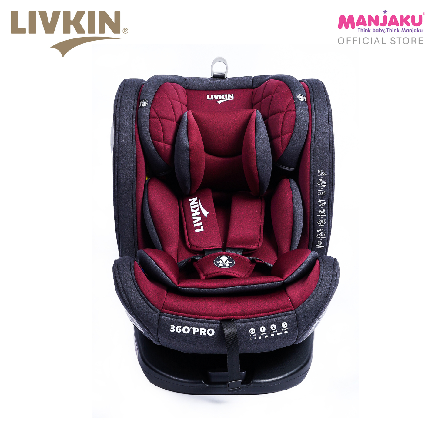 LIVKIN PLBS12 CAR SEAT RED
