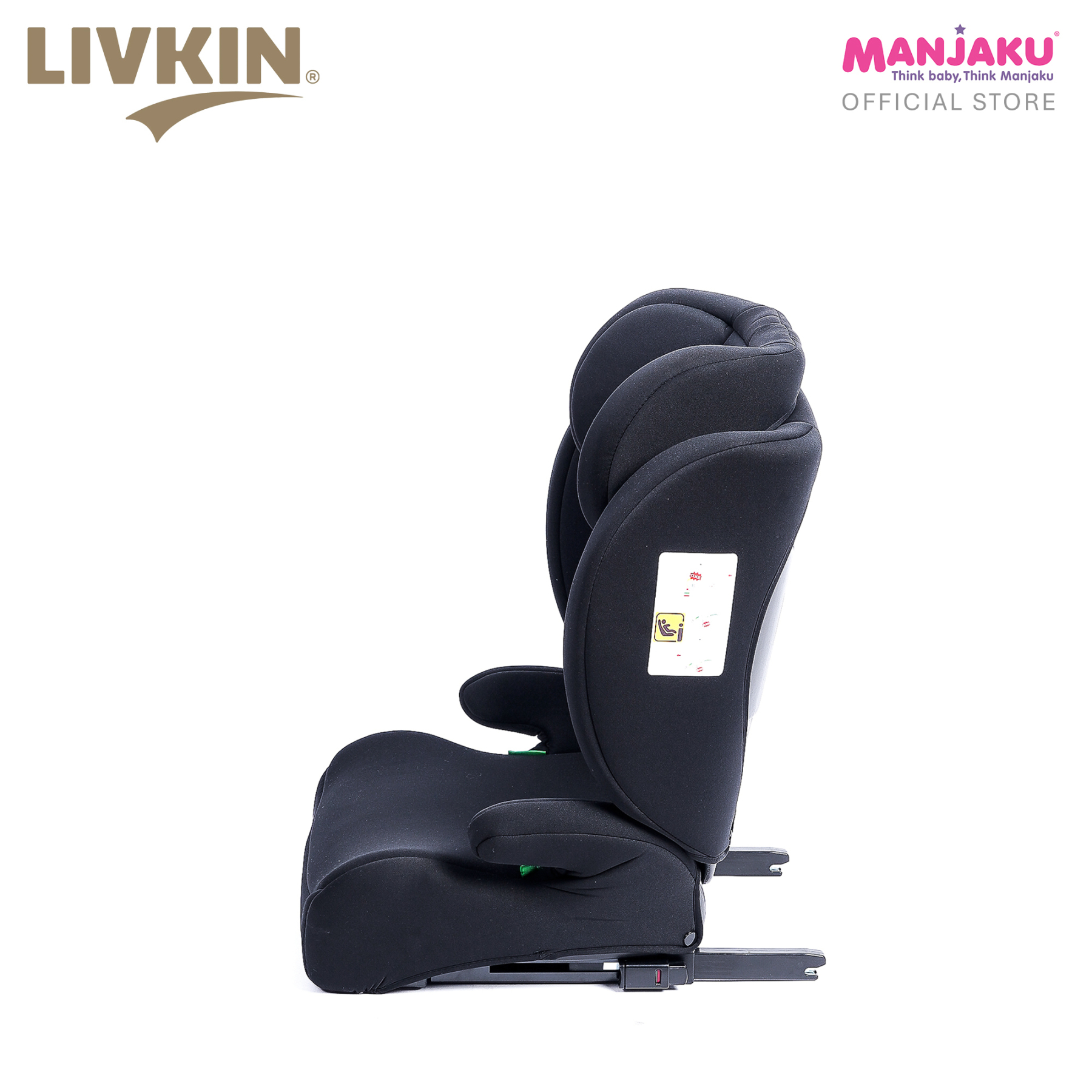 LIVKIN BS05B I-SIZE BOOSTER CARSEAT BLACK