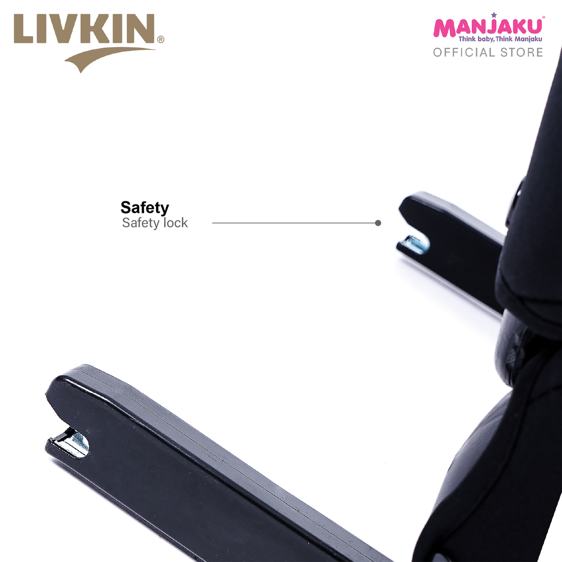 LIVKIN BS05B I-SIZE BOOSTER CARSEAT BLACK