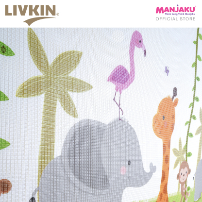 LIVKIN ROLLED PLAYMAT 150 X 180 X 1.5CM - SAFARI