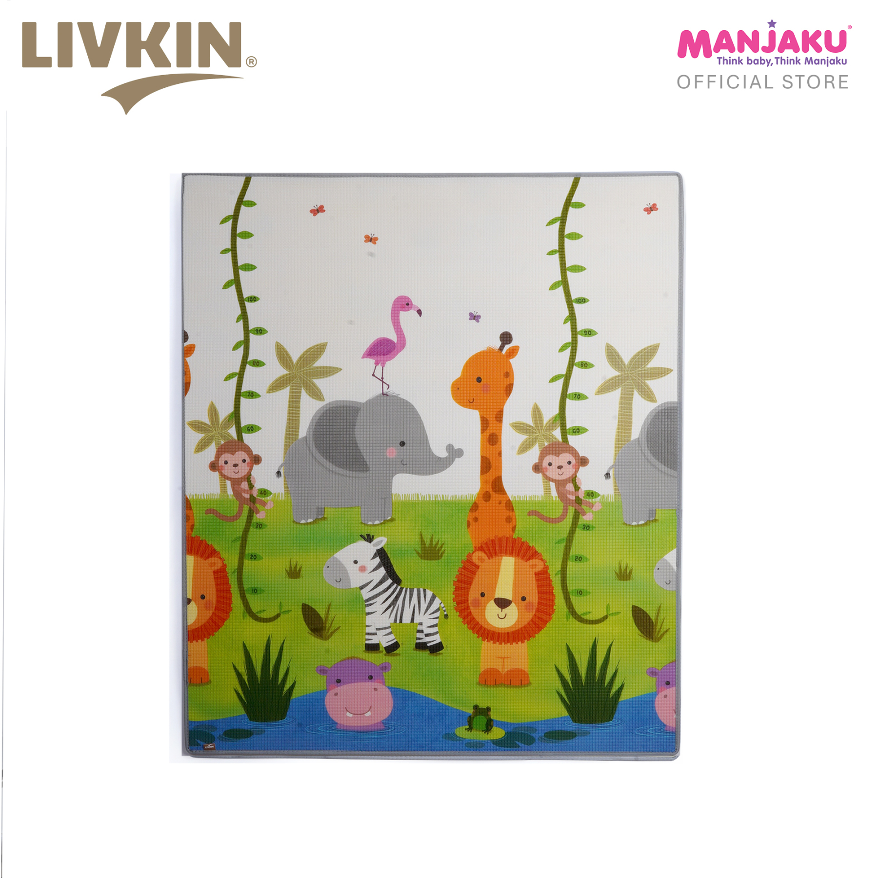 LIVKIN ROLLED PLAYMAT 150 X 180 X 1.5CM - SAFARI