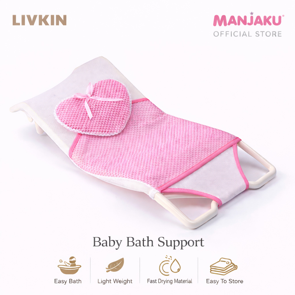 LIVKIN BABY BATH SUPPORT BLUE / PINK