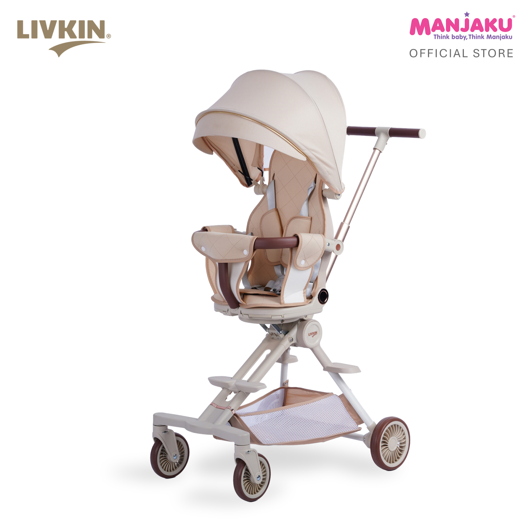 LIVKIN TE5 MAGIC STROLLER 2 WAY FACING BLACK / CREAM