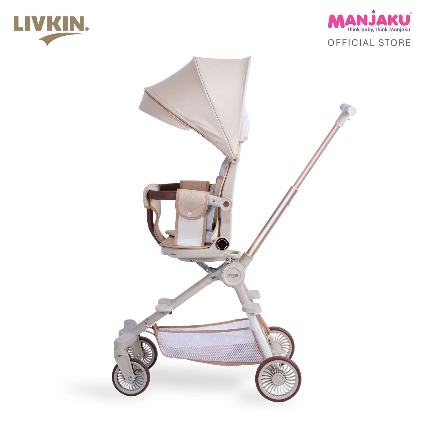 LIVKIN TE5 MAGIC STROLLER 2 WAY FACING BLACK / CREAM