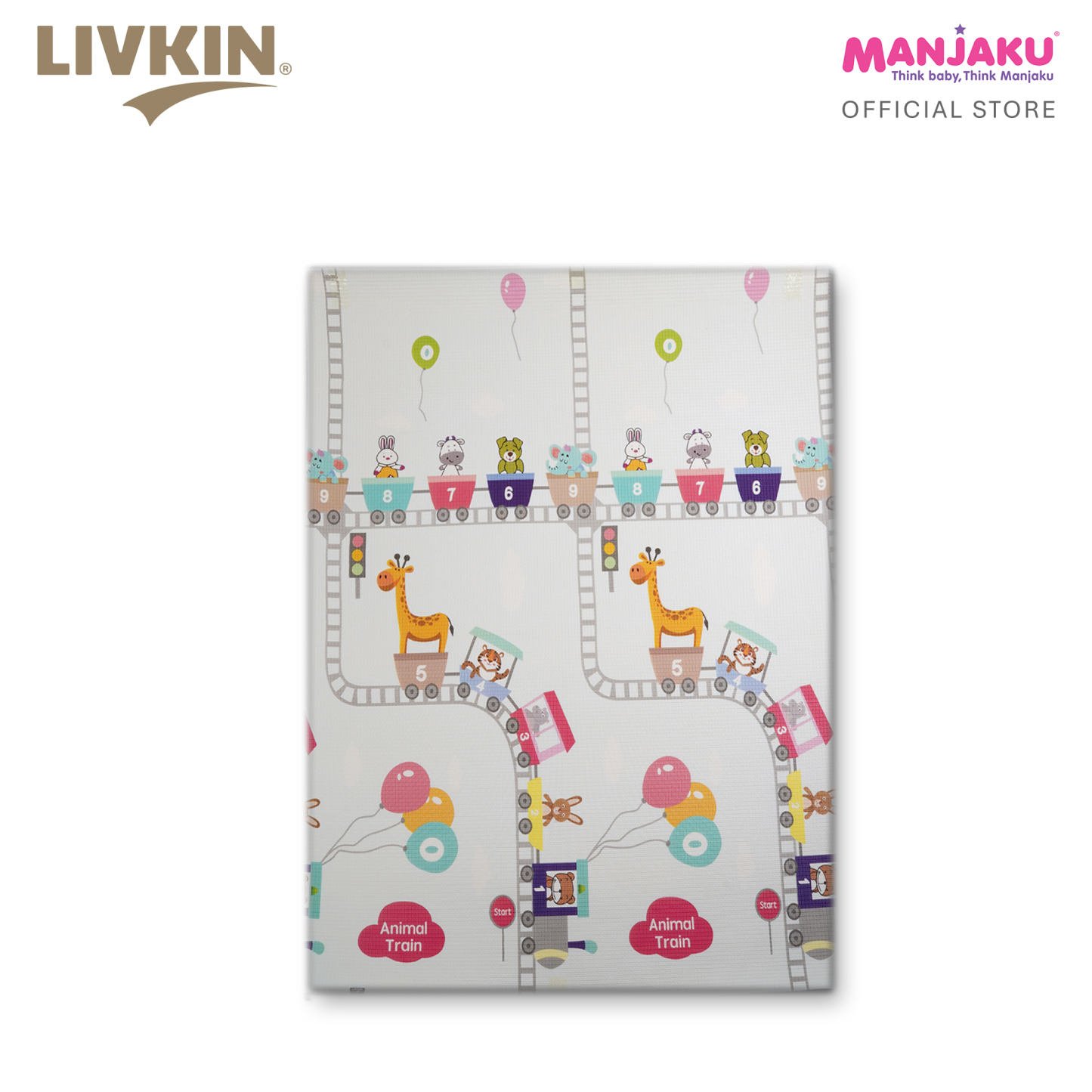 LIVKIN ROLLED PLAYMAT 150 X 180 X 1.5CM - SAFARI / UNDER THE SEA
