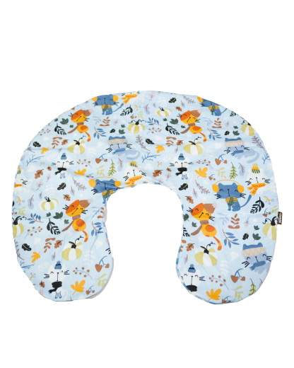 LIVKIN NURSING PILLOW CASE BLUE/GREY - FB