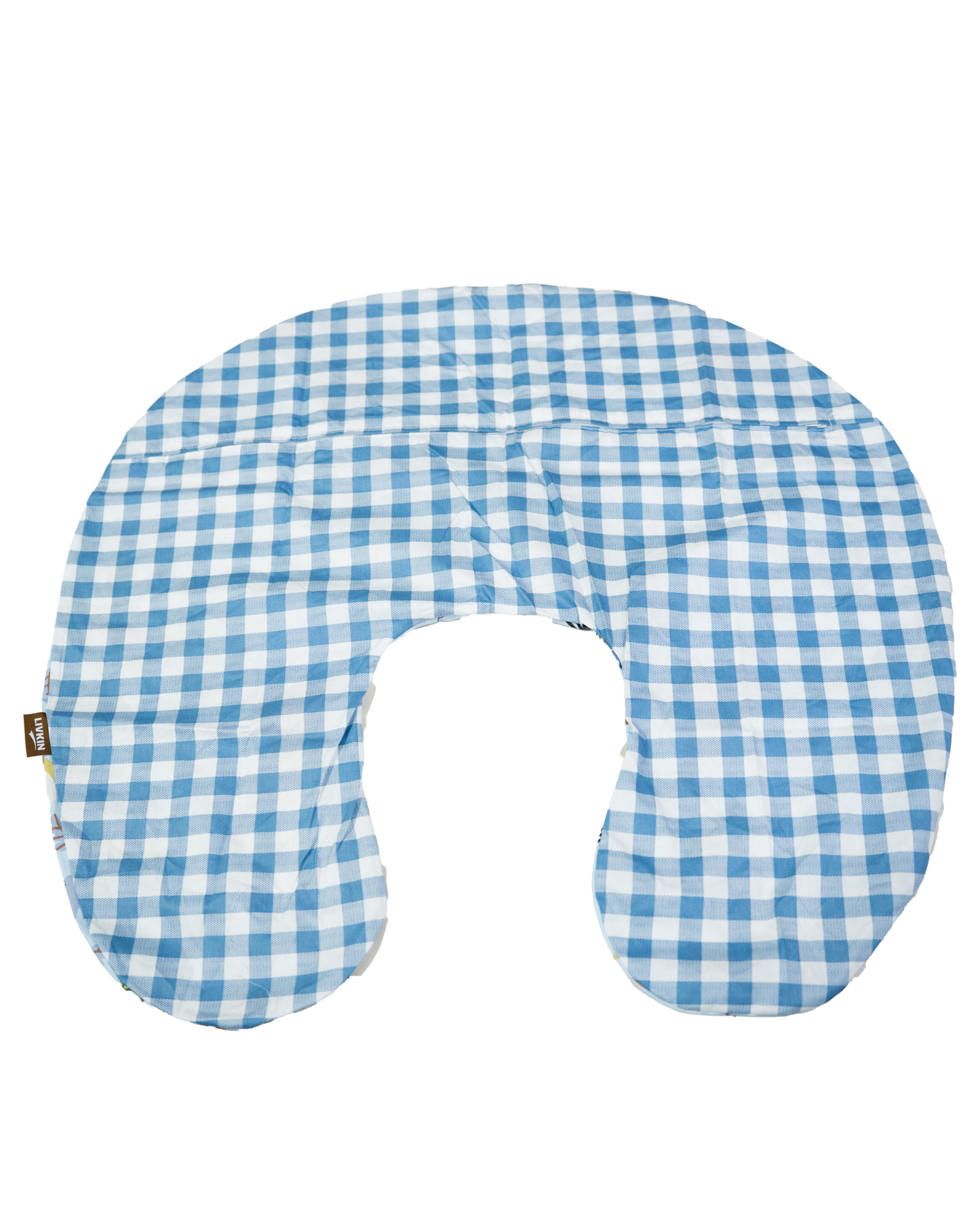 LIVKIN NURSING PILLOW CASE BLUE/GREY - FB