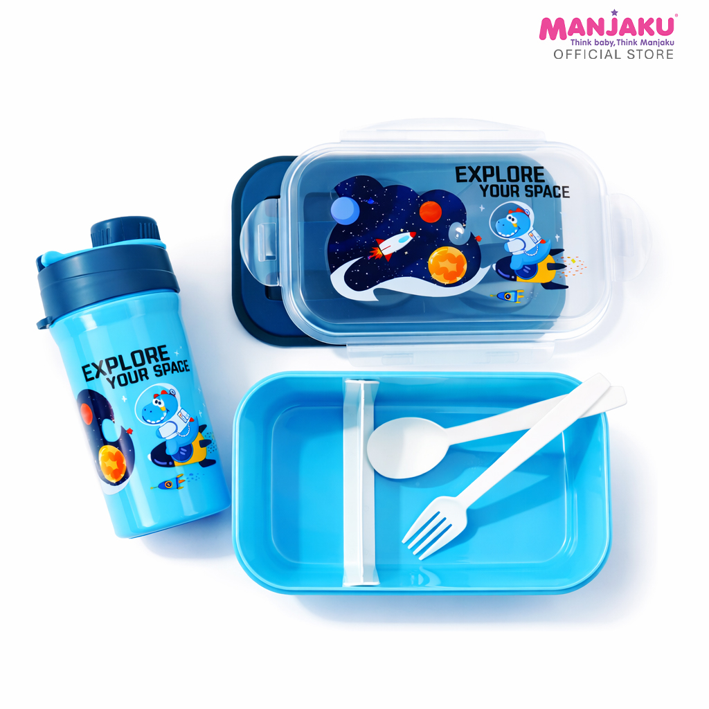 PBHL LUNCH BOX & BOTTLE BLUE / PURPLE