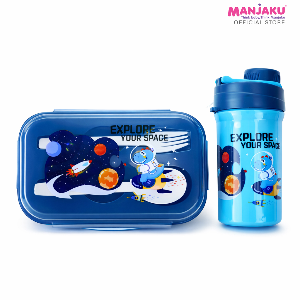 PBHL LUNCH BOX & BOTTLE BLUE / PURPLE