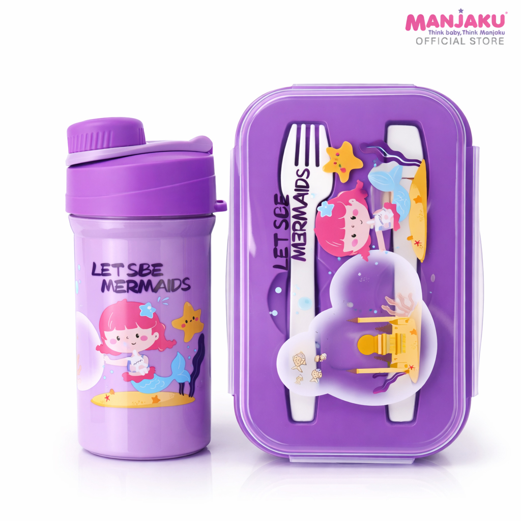 PBHL LUNCH BOX & BOTTLE BLUE / PURPLE