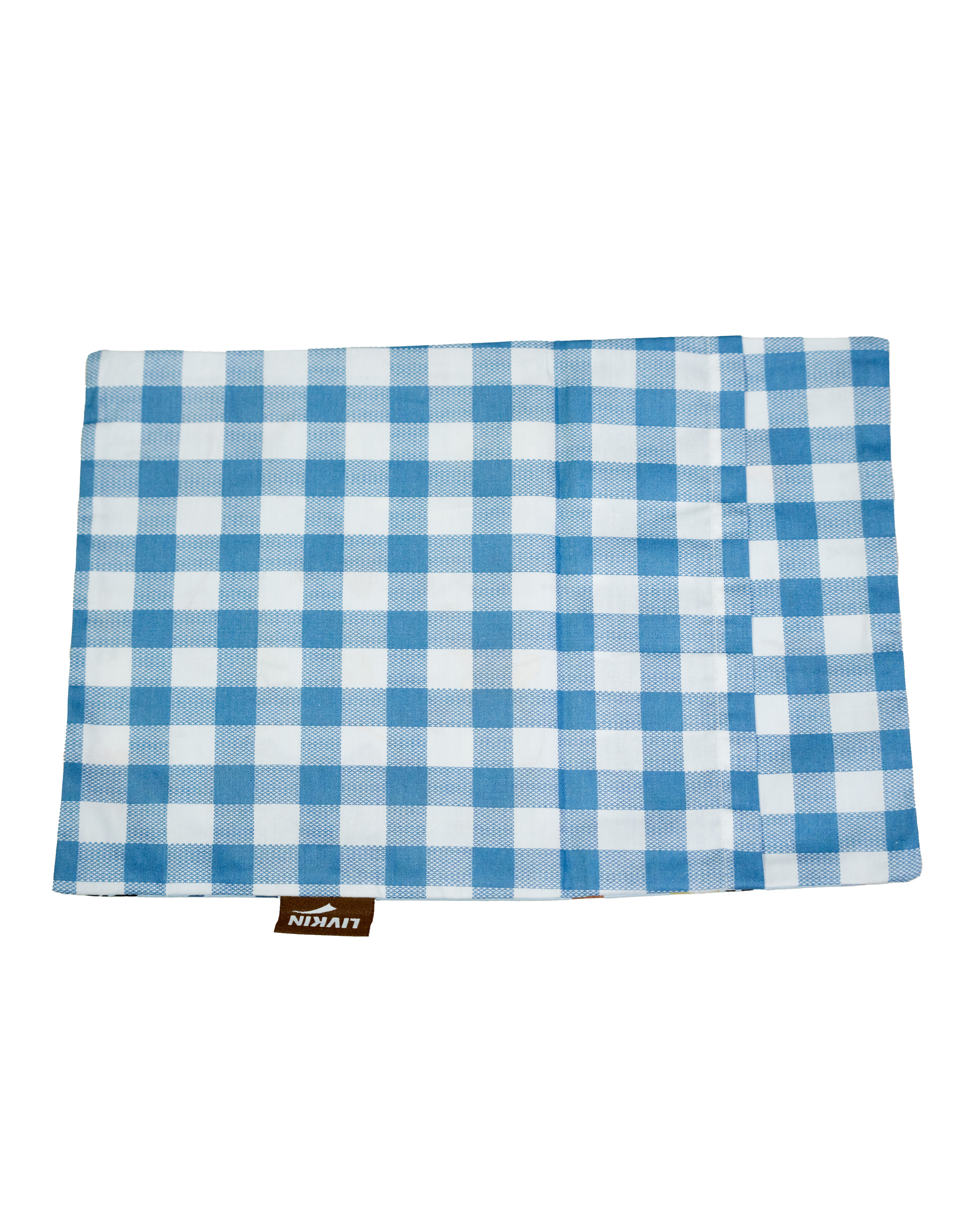 LIVKIN PILLOW CASE S BLUE / GREY / PEACH - FB