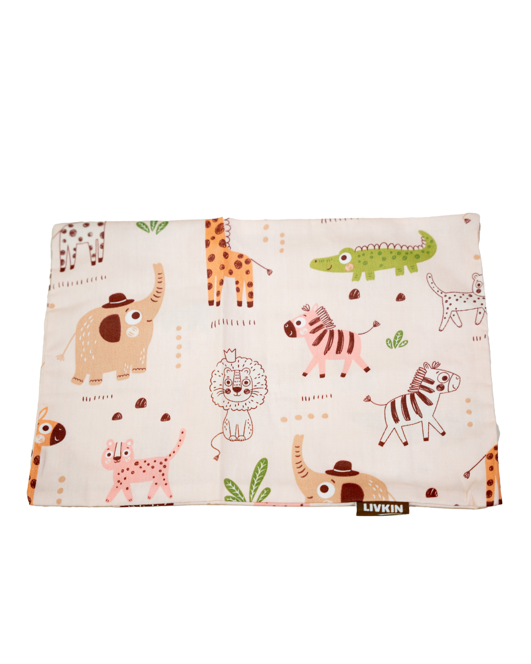 LIVKIN PILLOW CASE S BLUE / GREY / PEACH - FB