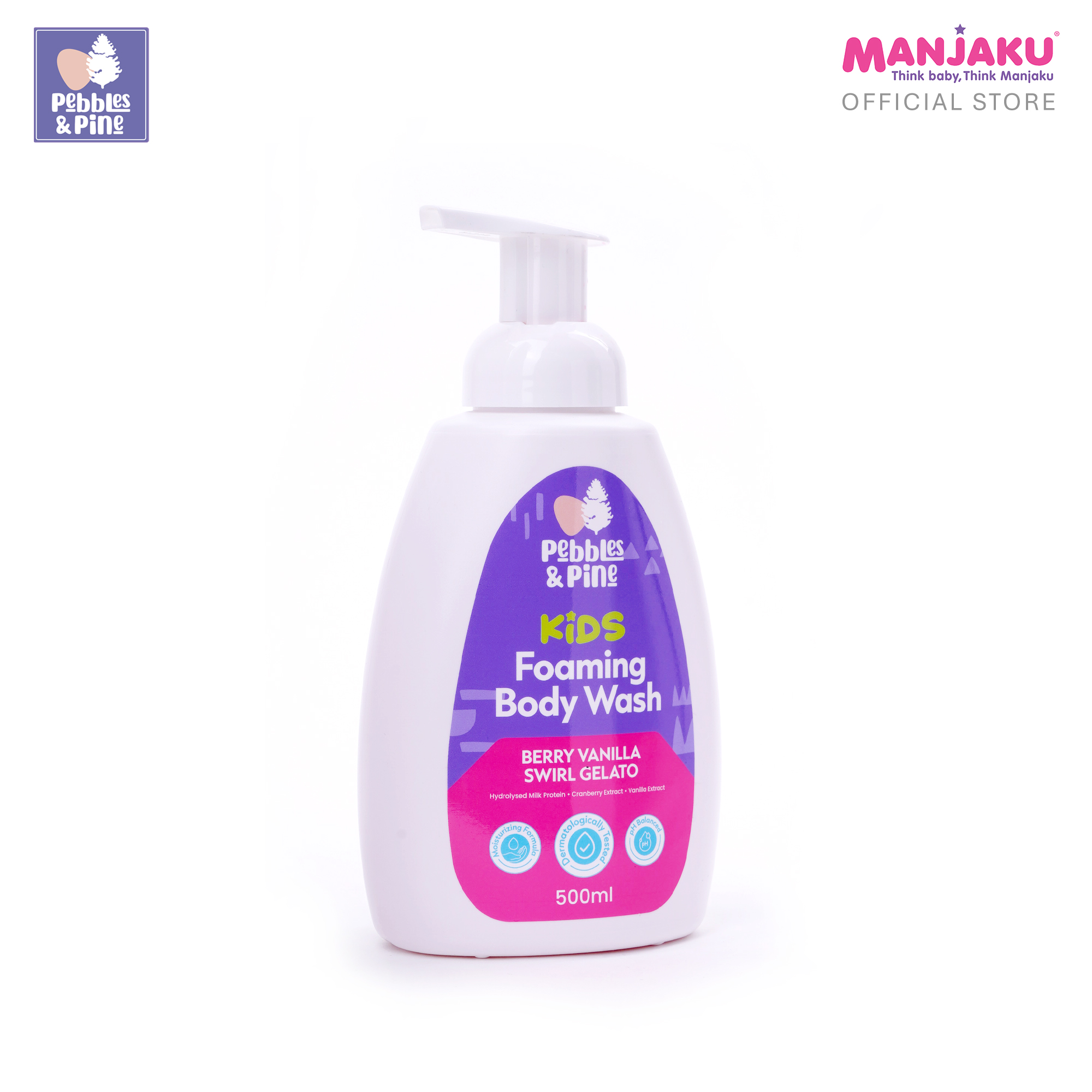 PEBBLES & PINE KIDS FOAM B.WASH B.VANILLA S GELATO 500ML