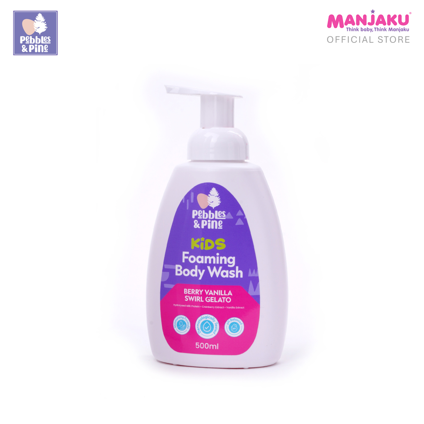 PEBBLES & PINE KIDS FOAM B.WASH B.VANILLA S GELATO 500ML