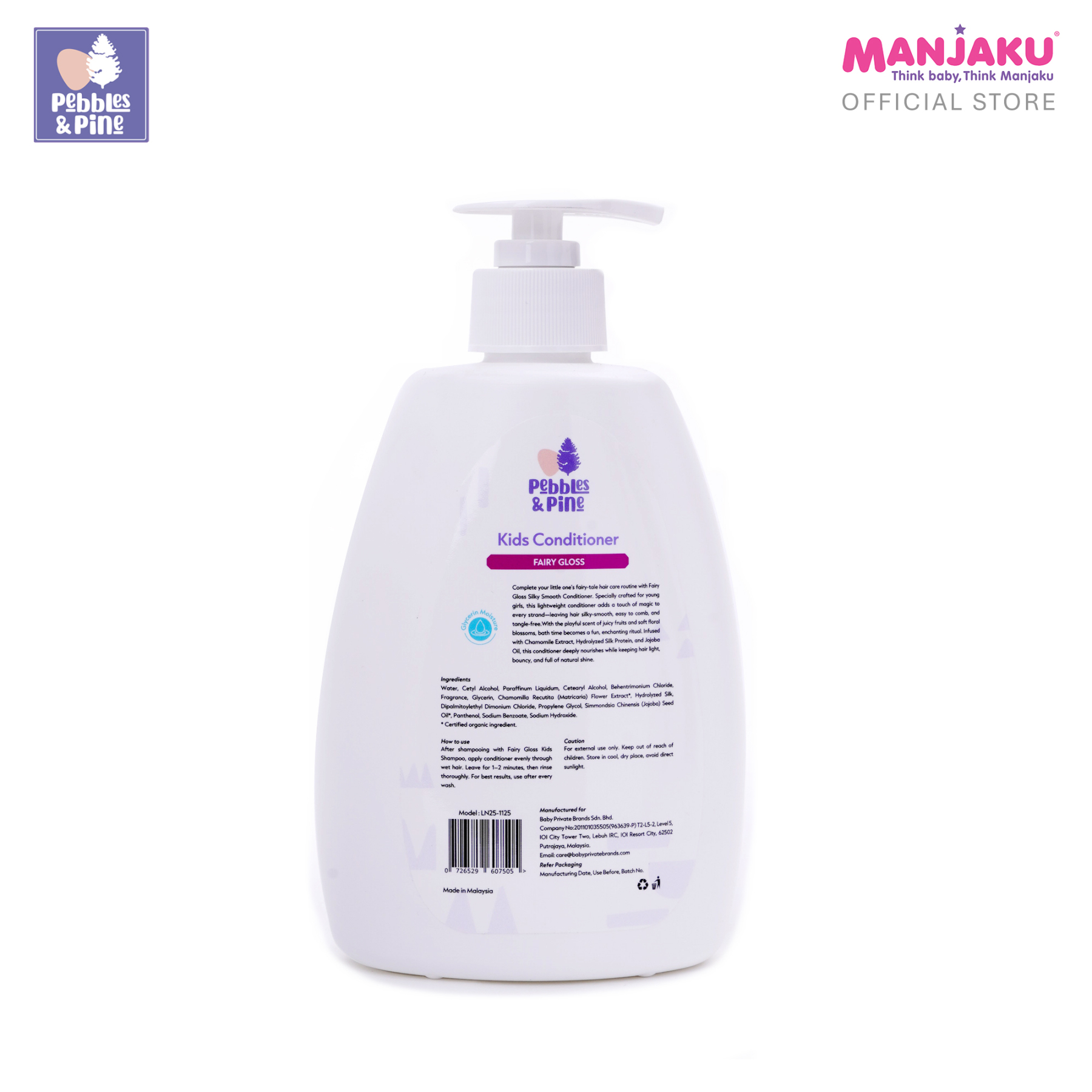 PEBBLES & PINE KIDS CONDITIONER FAIRY GLOSS 500ML