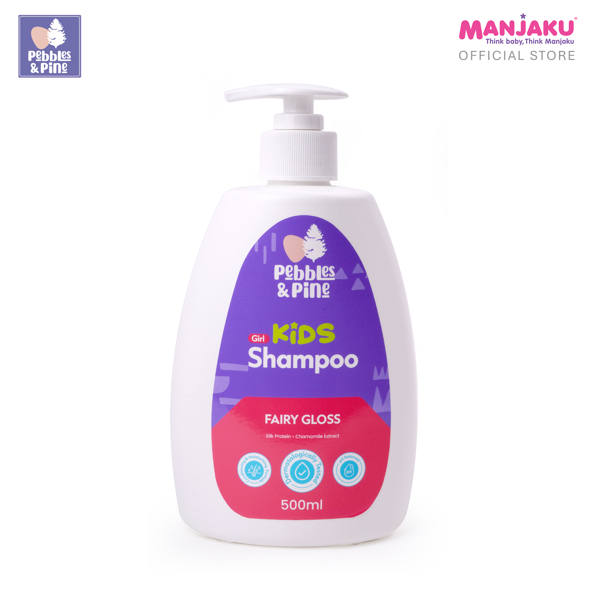 PEBBLES & PINE GIRL KIDS SHAMPOO FAIRY GLOSS 500ML