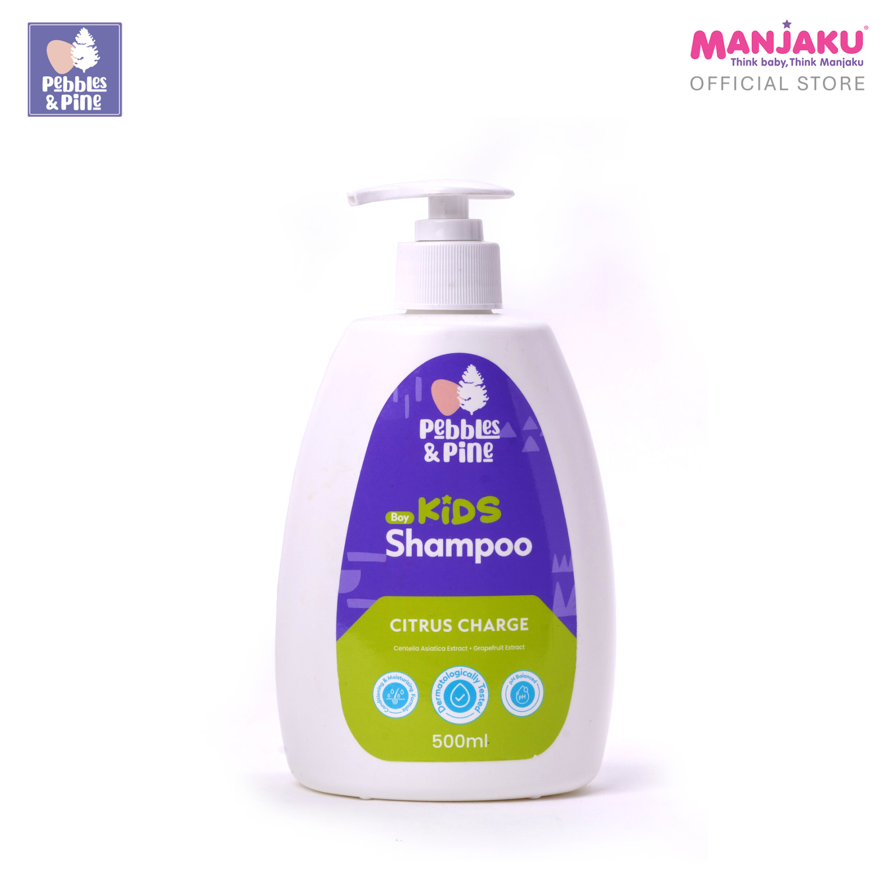 PEBBLES & PINE KIDS BOY SHAMPOO CITRUS CHARGE 500ML