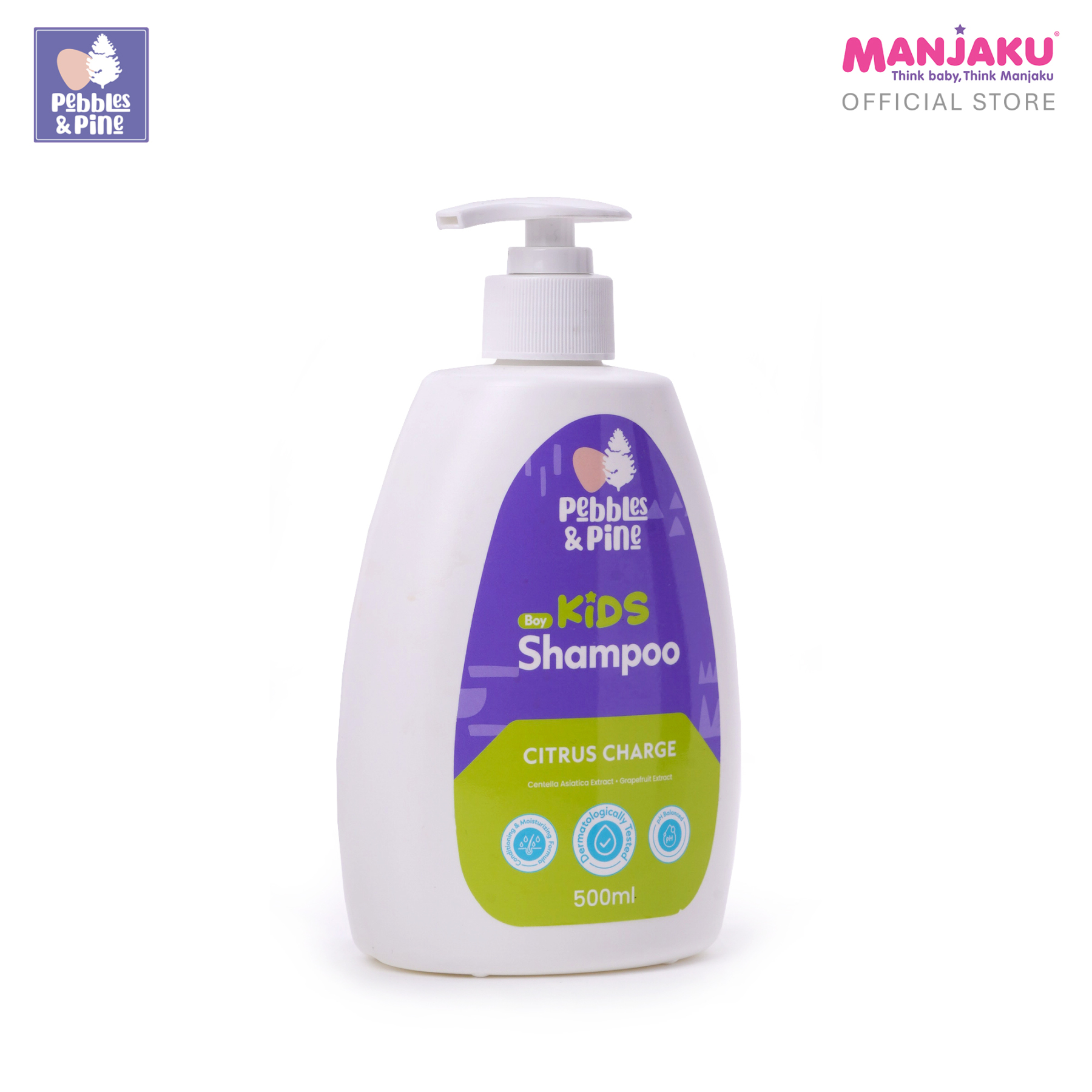 PEBBLES & PINE KIDS BOY SHAMPOO CITRUS CHARGE 500ML