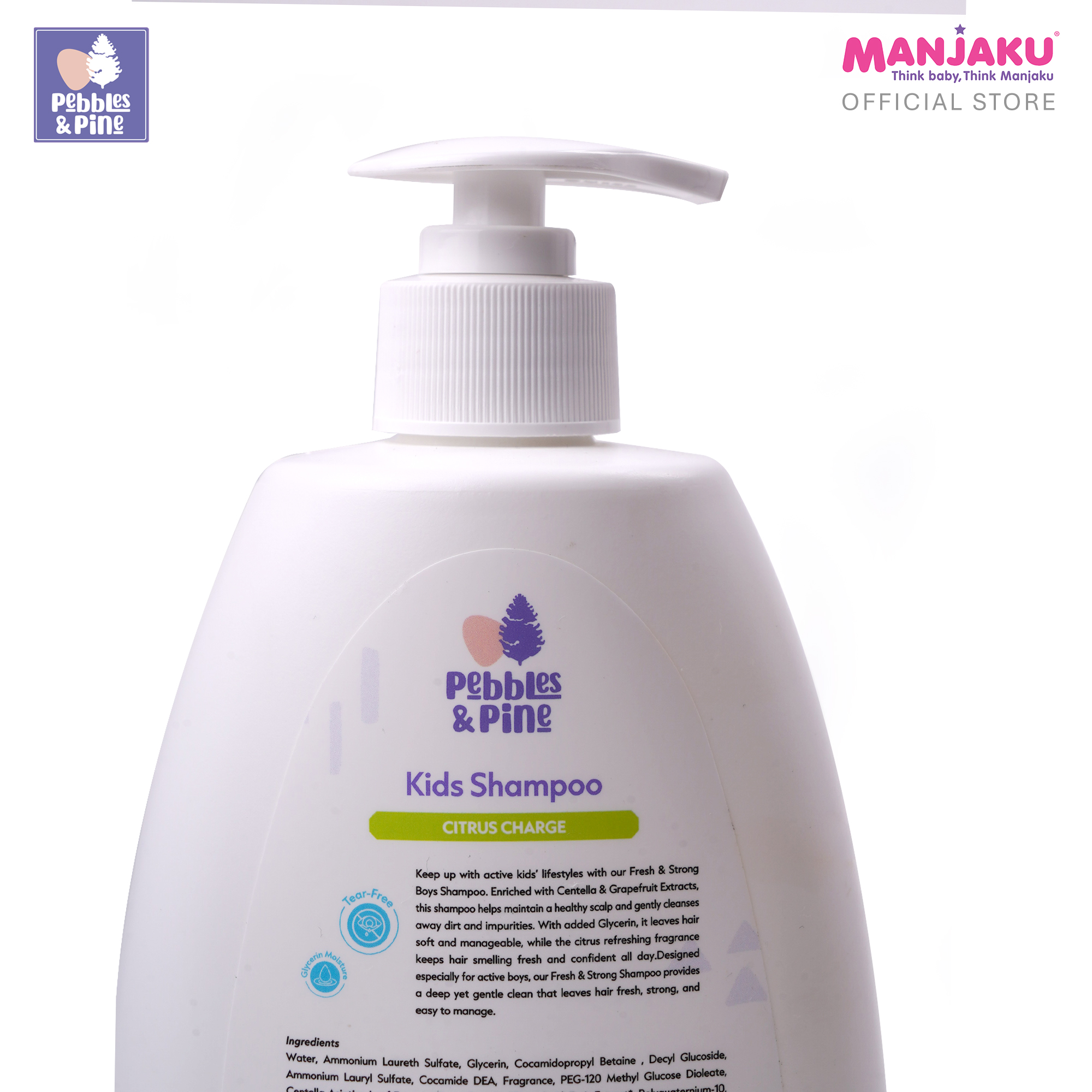 PEBBLES & PINE KIDS BOY SHAMPOO CITRUS CHARGE 500ML