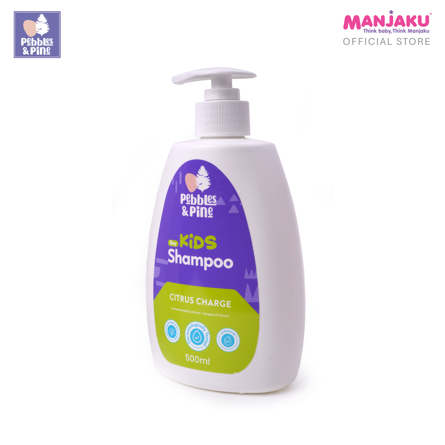 PEBBLES & PINE KIDS BOY SHAMPOO CITRUS CHARGE 500ML