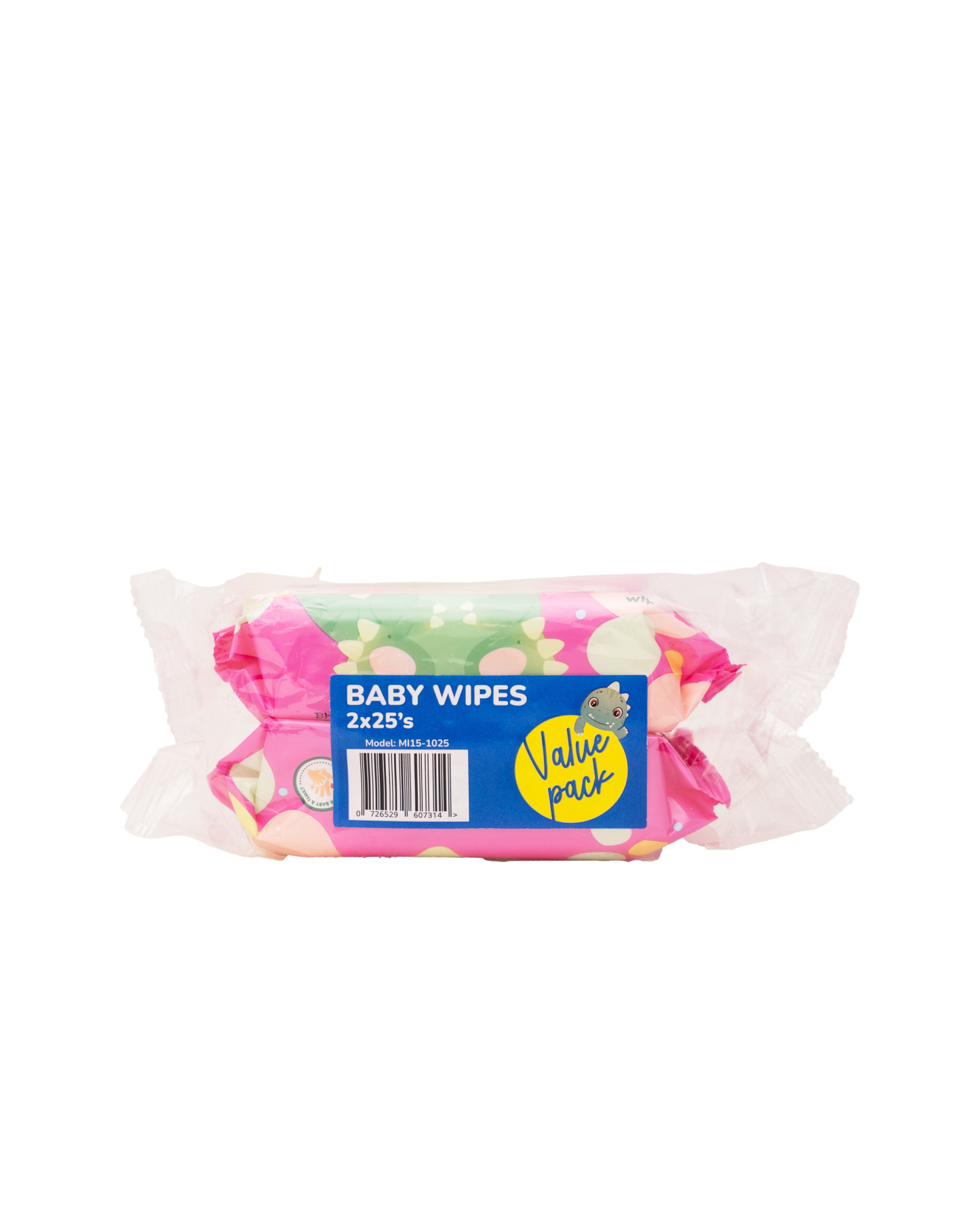 B.HIPPO WIPES 2X25S TYRANNOSAURUS REX ( PINK )