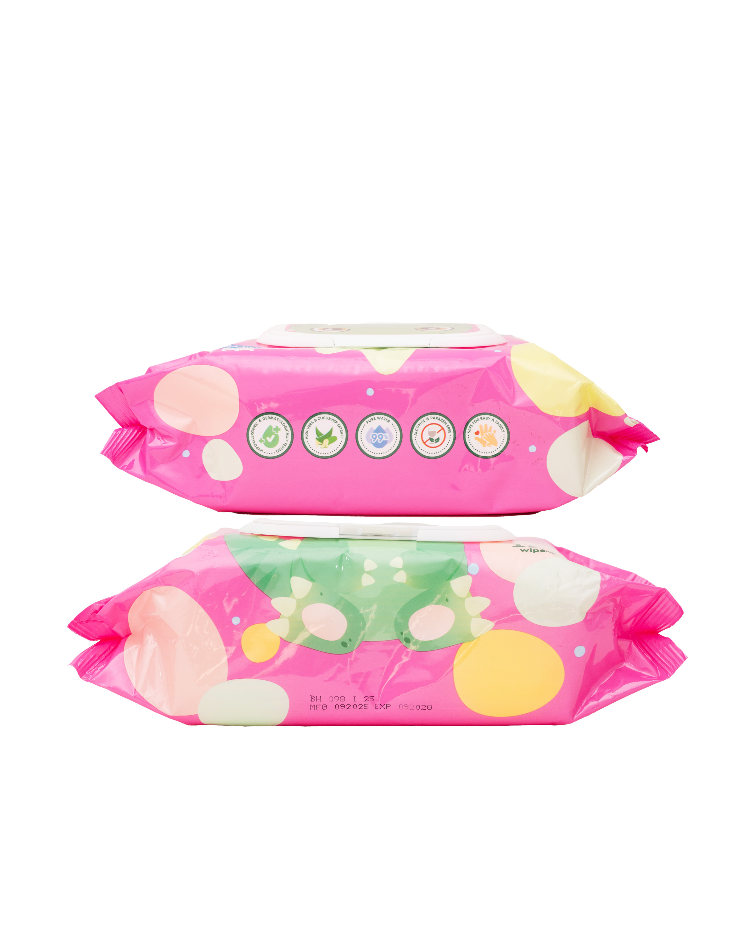 B.HIPPO WIPES 2X120S TYRANNOSAURUS REX ( PINK ) 