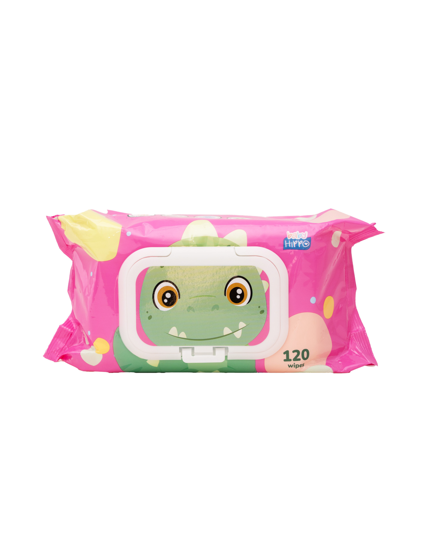 B.HIPPO WIPES 2X120S TYRANNOSAURUS REX ( PINK ) 