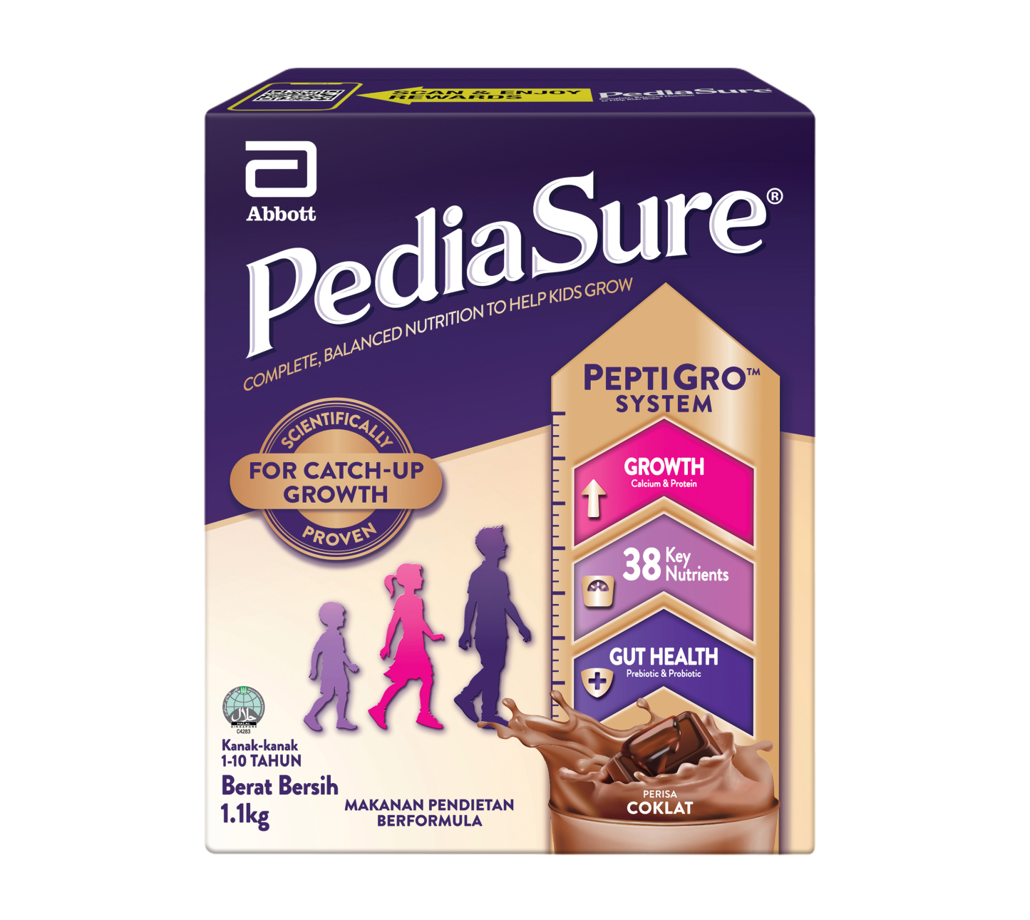 PEDIASURE OHT CHOCOLATE 1.1KG (NEW)