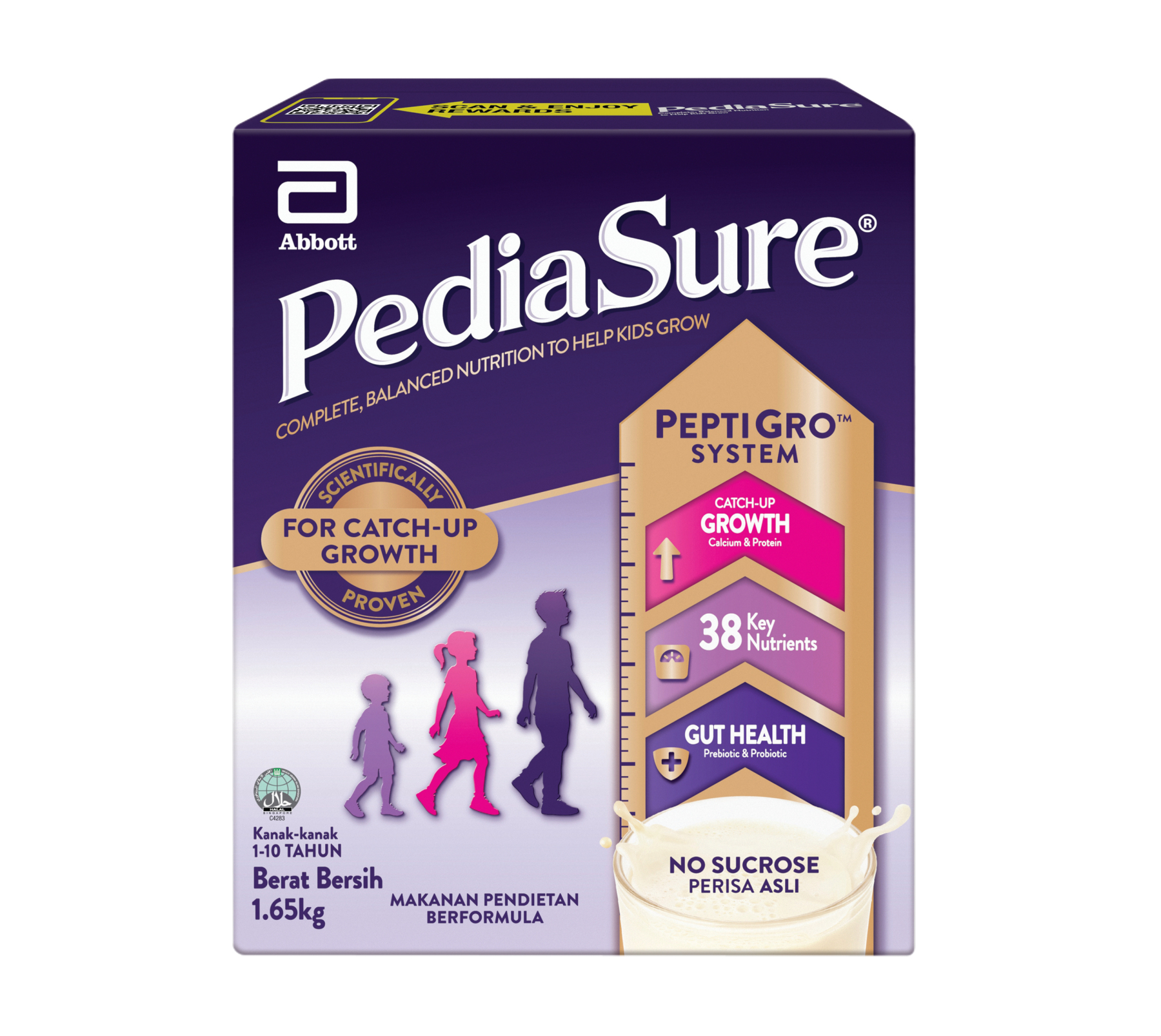 PEDIASURE OHT PLAIN 1.65KG BIB